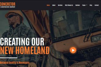create general contractor builder engineer construction website