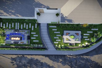 design your landscape with 3d realistic renderings