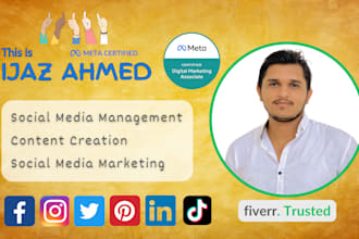 be your social media marketing manager and instagram content creator