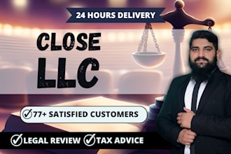 close, terminate, dissolve your llc