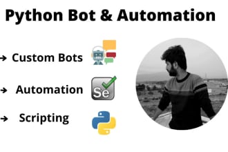 create custom bot and do any automation tasks using python
