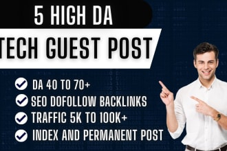 do tech guest post, high da guest post, on tech blogs