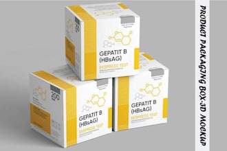do a product box design, mailer, shipping, and subscription box design with 3d