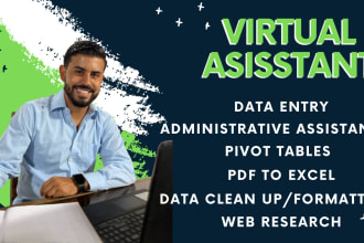 do excel for data entry jobs, pivot tables and more