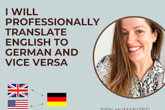 manually translate from german to english and vice versa
