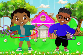 illustrate children story book illustration and children story book KDP