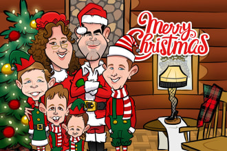 create a custom christmas card