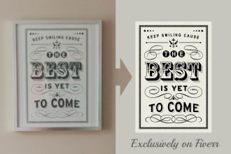 professionally recreate your poster, business card, etc