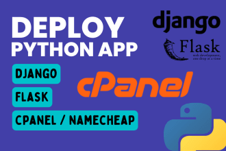 deploy your python application to namecheap hosting