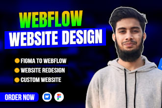 design or redesign your webflow website or convert figma to webflow