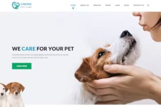 animal care logistics, dog website, training groom veterinary, pet website, logo