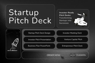 create pitch deck presentation and powerpoint sales deck