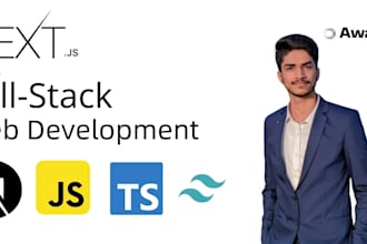 build full stack web app website with nextjs, react, flask, python, tailwindcss