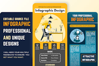 design professional and unique infographic in canva