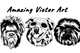 draw amazing your cat dog pet animal in black and white