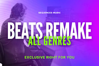 make, remake or similar instrumental of any song in 24 hours