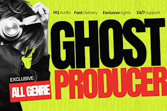 be your ghost music producer in edm, afro, house, hardstyle
