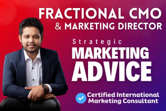 be your fractional cmo or digital marketing consultant giving marketing advices