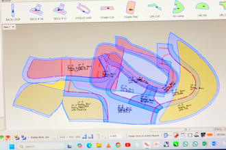 design casual shoes, sneakers and loffer pattern with tech