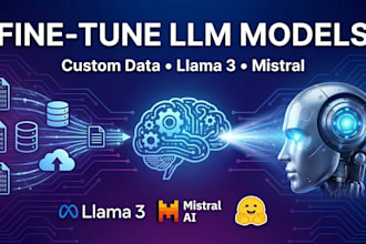 fine tune llama 3, mistral, and custom llms on your dataset