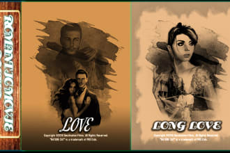 do romantic movie poster, romance film poster in 12 hours