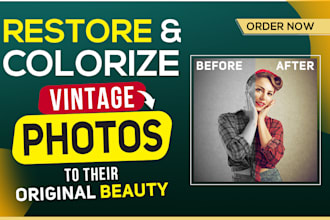 restore and colorize your vintage photos to their original beauty