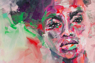draw abstract painting art or color abstract art