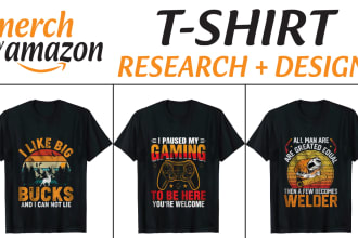 do graphic t shirt design merch design for merch by amazon
