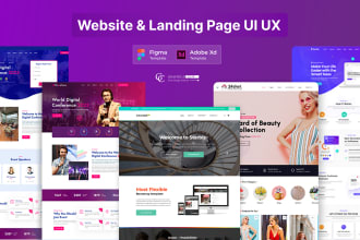 design modern landing page and website UI UX design