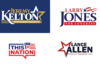 make an attractive, political, election , patriotic, campaign, community logo