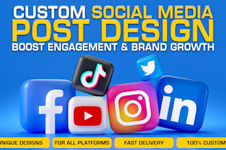 professional custom social media post design for your brand