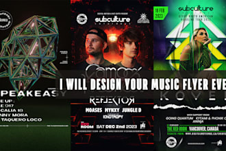 create a digital flyer for your music event