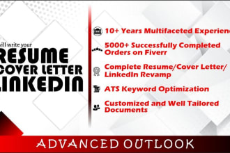 create an outstanding tech resume, CV, cover letter and linkedin profile