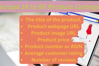 scrape product data and images from ecommerce sites