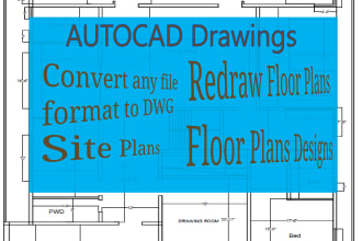 draw house plans, autocad 2d floor plan, 2d architectural drawings