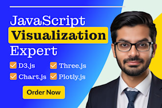 create charts in d3js chartjs threejs plotly for data visualizations