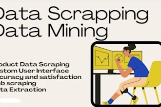 do web scrapping of your required data in excel form
