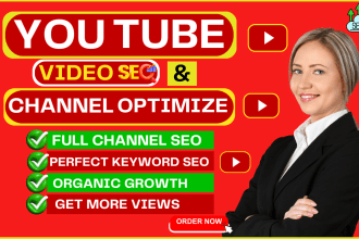 do youtube video SEO and channel optimization for top ranking on search result