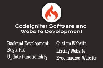 develop your codeigniter website, fix codeigniter bugs, codeigniter php