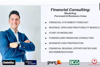 prepare a business case and financial modeling