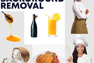 do any background removal, product retouching, photo editing