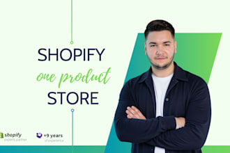 build a one product shopify dropshipping store