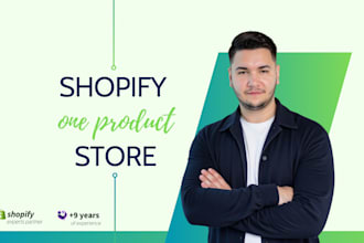 create a one product shopify store
