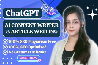 be your SEO optimized ai content writer using chat gpt article writing