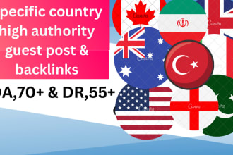 do a guest post on specific high authority country blogs