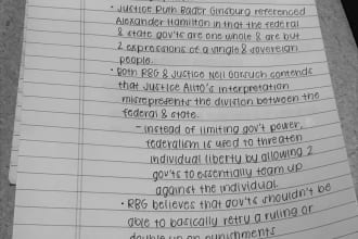 handwrite notes and assignments