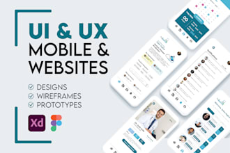 do mobile app UI design for android and ios