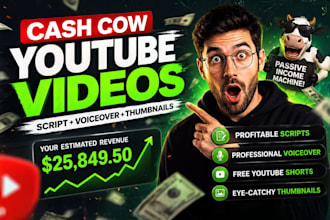 create top 10 faceless videos and cash cow, faceless youtube automation channel