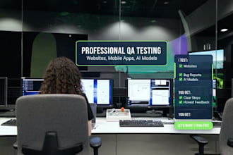 do professional QA testing for websites, mobile apps, and ai models