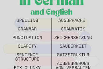 read your text and correct the wrong lines and words